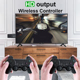 4K HD Video Game Console 2.4G Double Wireless Controller For PS1/FC/GBA Classic Retro TV Game Console 10000 Games Stick