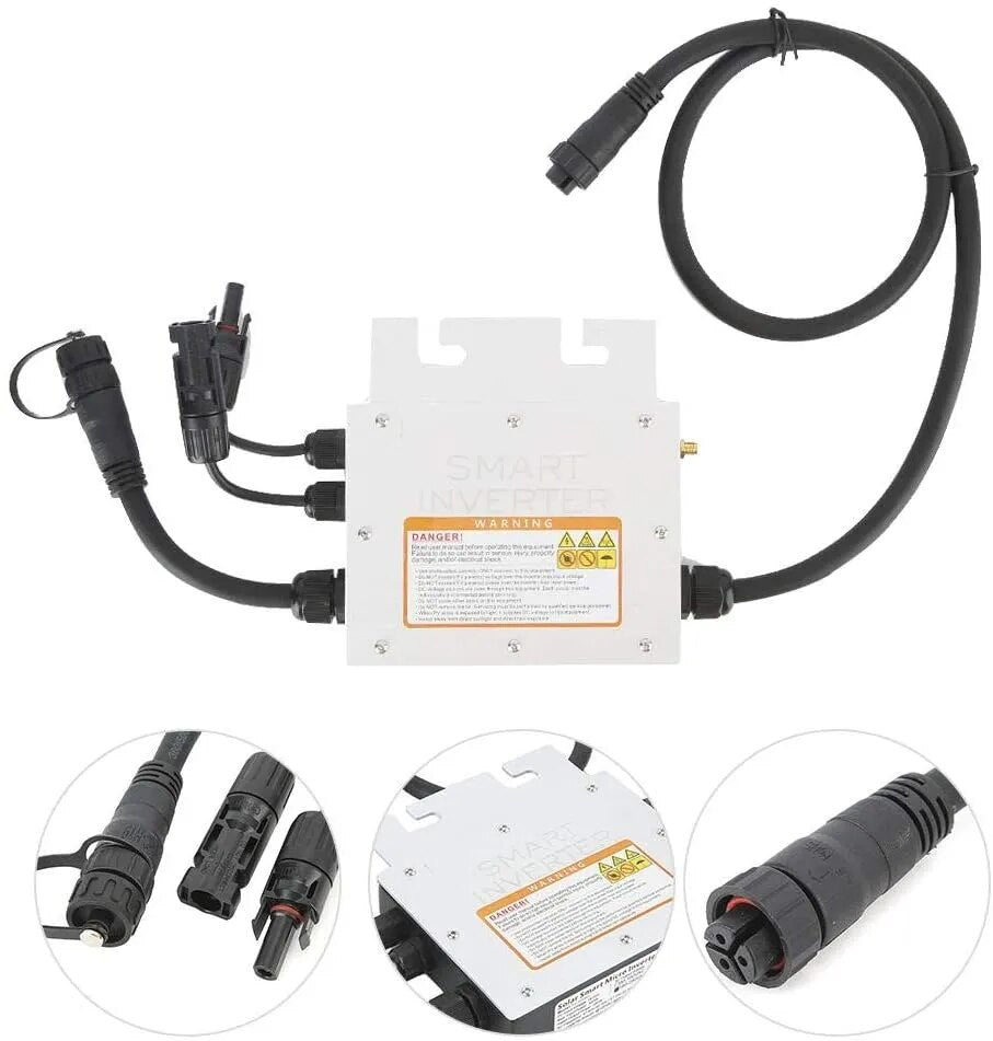 Solar Panel Smart Inverter Box 600W Micro Solar Panel Smart Inverter Pure Sine Wave Home Invert