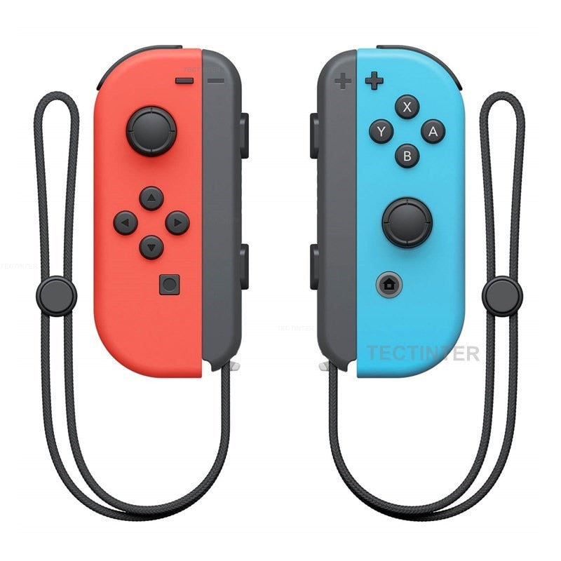 Wireless Controller for Nintendo Switch, Wireless Joy-con Controller  Gamepad Joypad Joystick for Nintendo Switch Console- Grip Stand Red(L) &  Blue(R) 